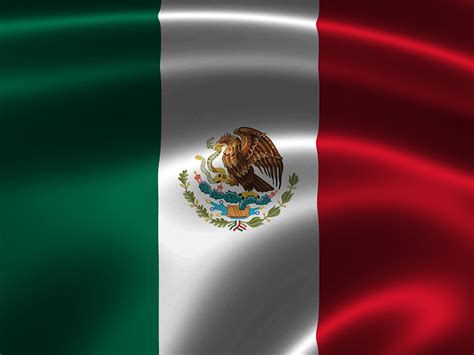 Mexikanische Flagge 016 Hintergrundbild