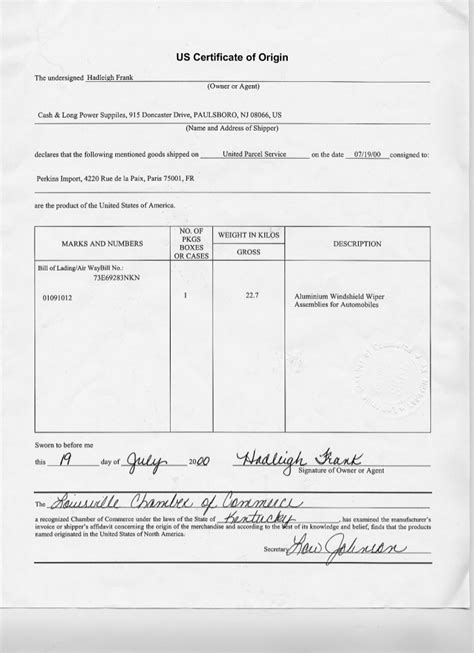 Certificates Of Origin Shipping And Freight Documents Tfg 2022 Guide