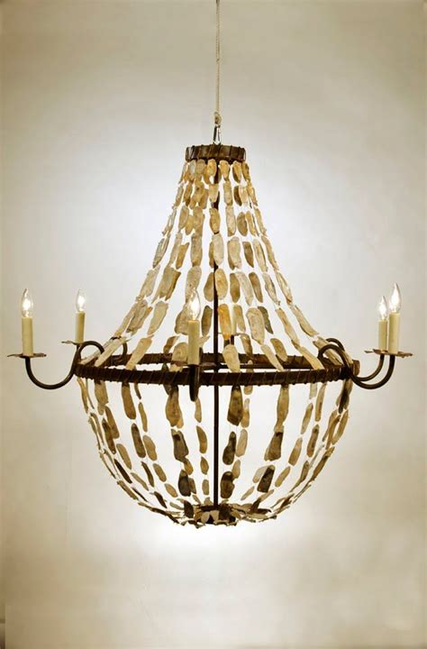Statuette Of Oyster Shell Chandelier Ideas Home Decor Shell