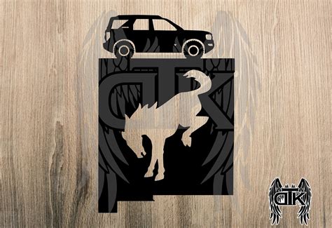 Bronco Riding On New Mexico Decal Ford Bronco Silhouette Etsy