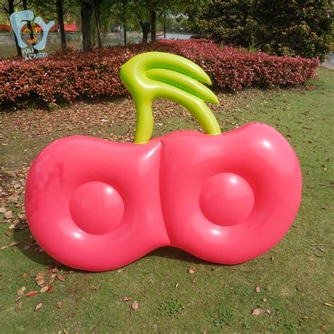 Adult Inflatable Red Cherry Pool Float Air Mattress Inflatable Tomato
