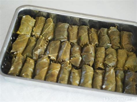 Feuilles de vigne farcies à la grecque