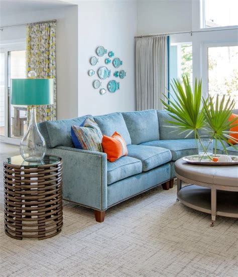 25 Blue Sofa Decor Ideas Coastal Interiors