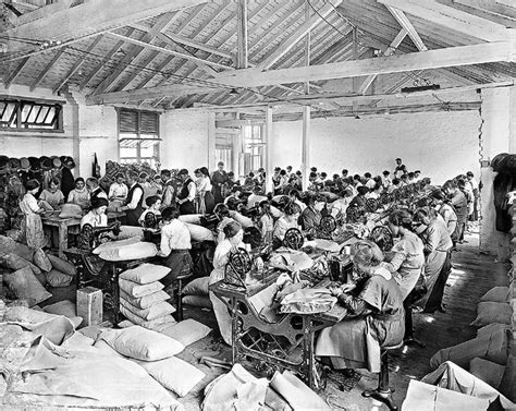 Sewing Factory In Late Victorian England 1800s Working Life