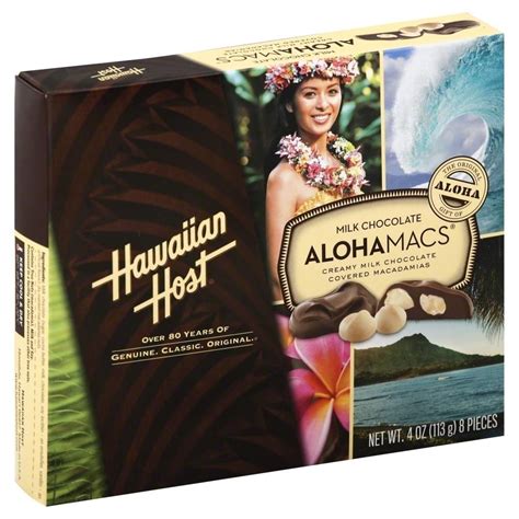 Hawaiian Host Aloha Macs Milk Chocolate Ct Shipt