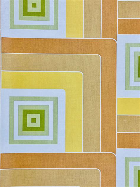 Vintage Wallpapers Online Shop Geometric Wallpaper Brown And Green