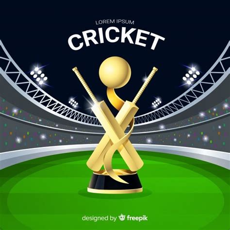 Premium Vector Cricket Stadium Background Cricket Poster Cricket