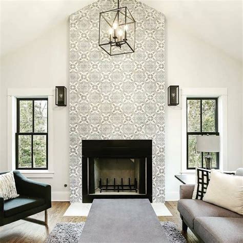 20 Easy Fireplace Tile Ideas To Remodel Living Room Decorator Advice