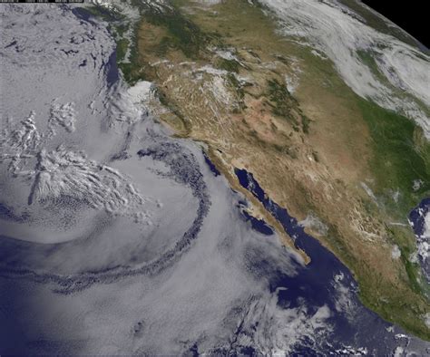 Satellite Shows West Coast June Gloom And Actinoform Clo