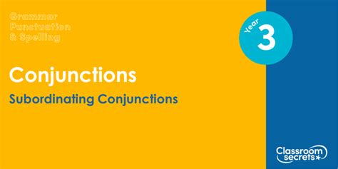 Conjunctions Classroom Secrets