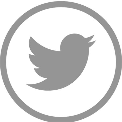 Download High Quality Twitter Logo Grey Transparent Png Images Art