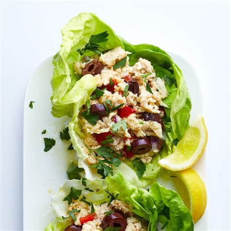 Mediterranean Tuna Salad Lettuce Wrap Recipes Ww Usa
