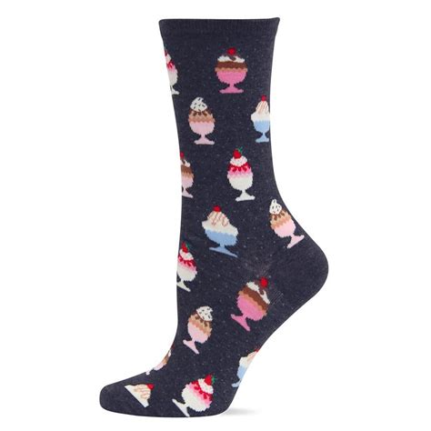 Hot Sox Originals Ice Cream Sundaes Crew Sock Ice Cream Sundae Owls Crew Socks Top Brands