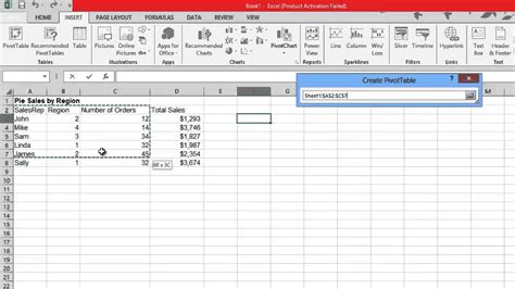 How To Create Pivot Table In Excel 2013 Youtube