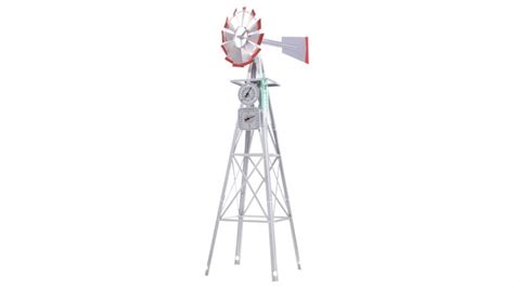 Buy Bl Metal Ornaments 6ft Outdoor Garden Windmill Decor 186cm