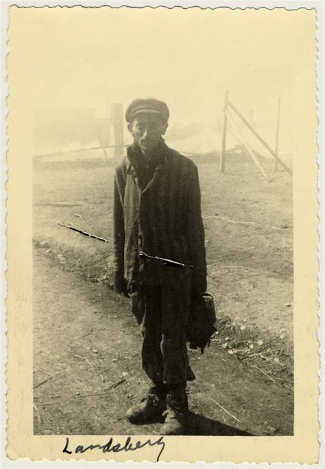 Close Up Portrait Of An Emaciated Survivor Of The Landsberg Concentration Camp Collections