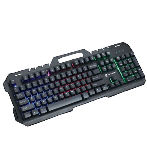 Pro Gaming Keyboard Mechanical Style Backlit With Mouse Led Usb For Pc