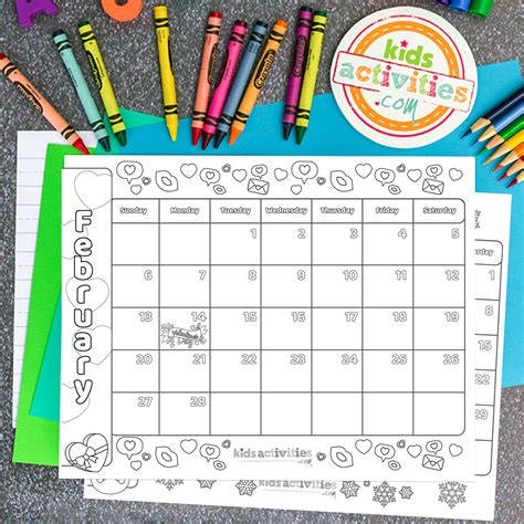 Free Printable Calendar For Kids 2022