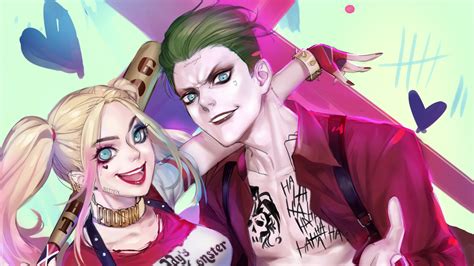 Joker Harley Quinn Art Hd Superheroes 4k Wallpapers Images