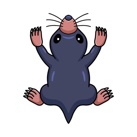 Cute Little Mole Cartoon Character 19638766 Vector Art At Vecteezy