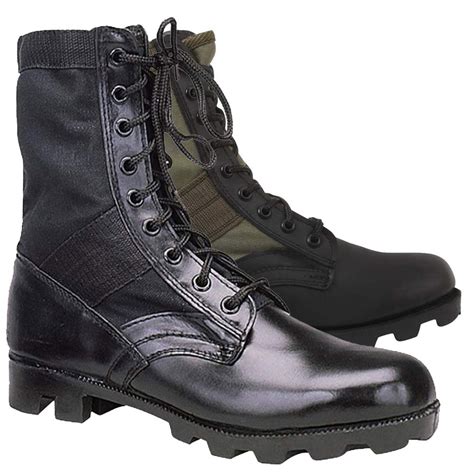 Tactical Jungle Boots With Panama Sole In Military Gi Type Vietnam