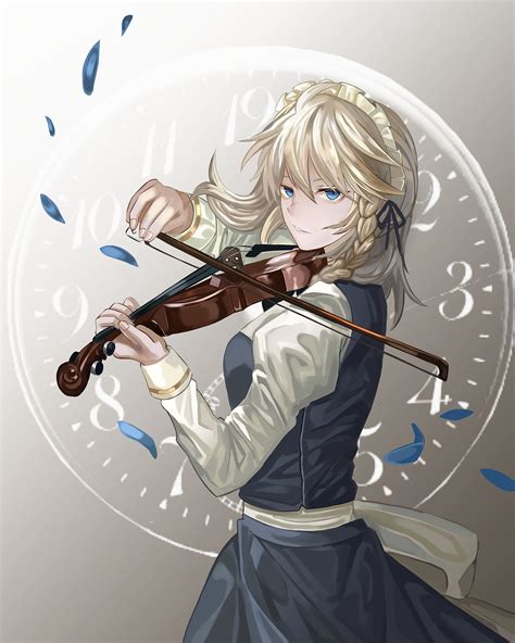 Anime Girl Sakuya Izayoi Playing Violin 十六夜 咲夜 Artist Reki User