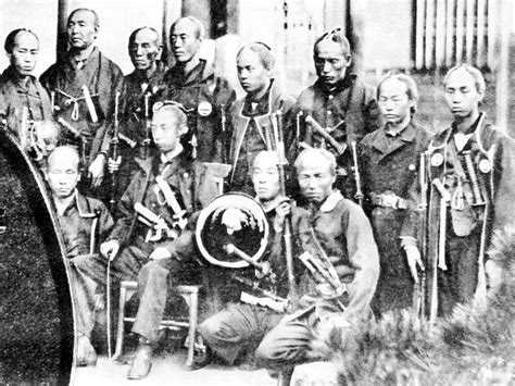 A Group Of Boshin War Era Samurai Interesting History People And