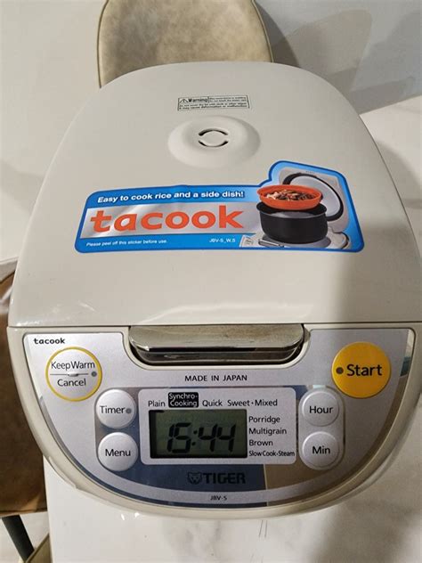 Tiger L In Tacook Function Rice Cooker Made In Japan Jbv