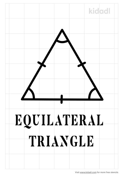 Free Equilateral Triangle Stencil Stencil Printables Kidadl
