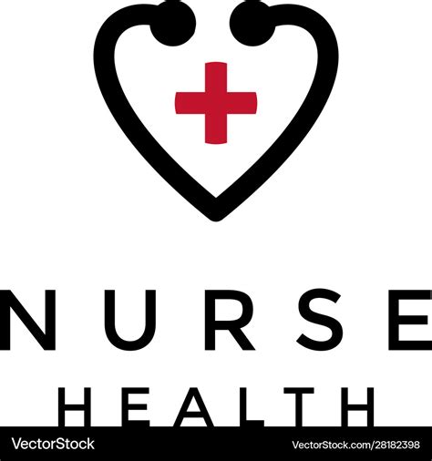 Nurse Icon Or Logo In Modern Line Style High Vector Image