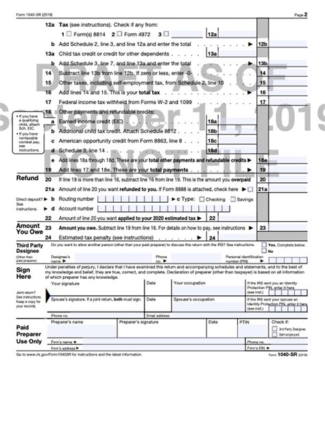 Irs Offers New Look At Form 1040 Sr Us Tax Return For Seniors Taxgirl