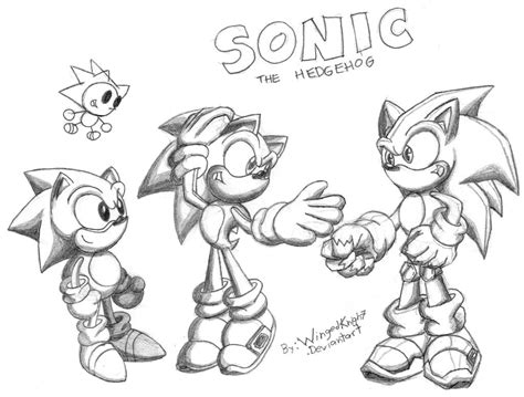 Sonic Trough The Time By Wingedknight7 On Deviantart