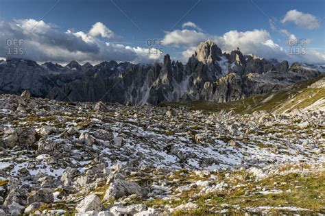 Europe Italy Alps Dolomites Mountains Belluno Sexten Dolomites