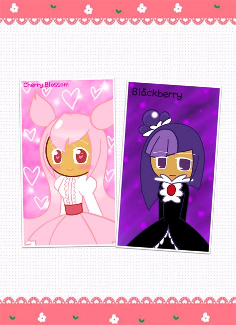 Cherry Blossom Cookie And Blackberry Cookie By Jjiiww0506 On Deviantart
