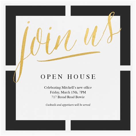 How To Create The Perfect Open House Invitation Free Sample Example