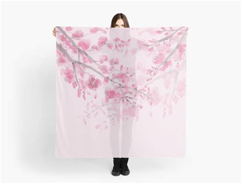 Cherry Blossom Pink Scarf By Catholcombe Redbubble