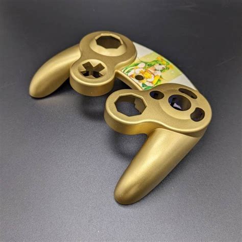 Oem Gamecube Controller Shell Custom Gold Palutena Etsy