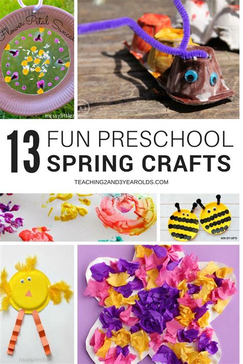 13 Easy And Fun Spring Crafts For Preschoolers Spring Crafts