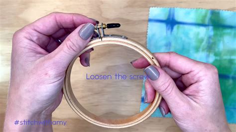 How To Put Fabric In An Embroidery Hoop Youtube