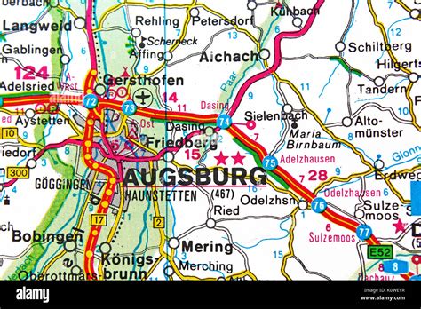 Augsburg Map Hi Res Stock Photography And Images Alamy