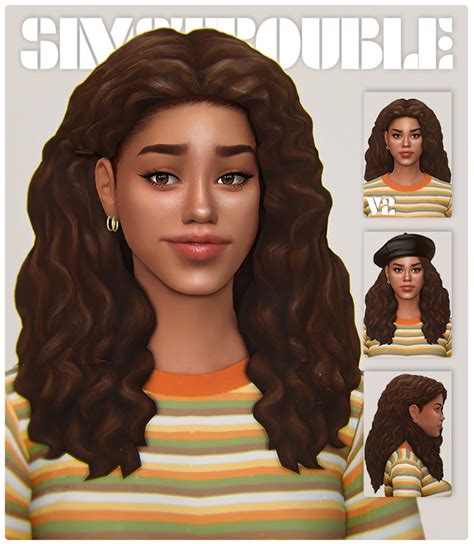 Curly Sims 4 Cc Hair Hopdemobi
