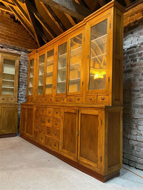 Large Apothecary Display Cabinet Pharmacy Circa 1920s Number 2