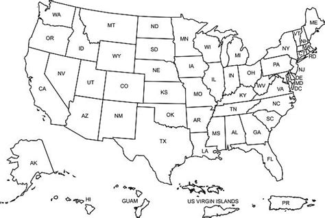 Black And White Map Of United States Illustrations Royalty Free Vector