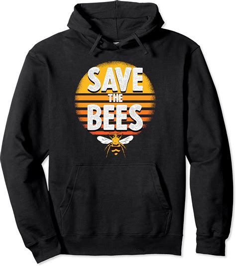 Save The Bees Pullover Hoodie Clothing Shoes And Jewelry