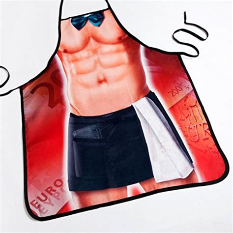 Sexy Naked Waiter Kitchen Cooking Chef Novelty Funny Bbq Party Apron
