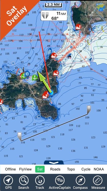 Arcipelago Toscano Gps Charts Fishing Navigator By Flytomap