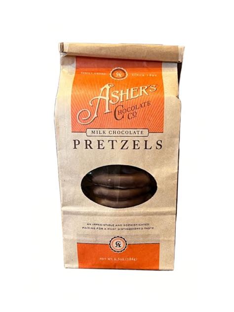 Ashers Milk Chocolate Covered Pretzels 65 Oz Zebs General Store