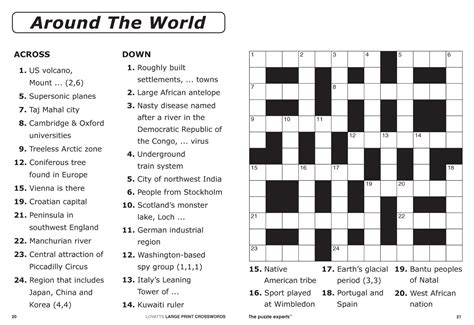 Easy Crossword Puzzles For Seniors Activity Shelter Easy Crossword