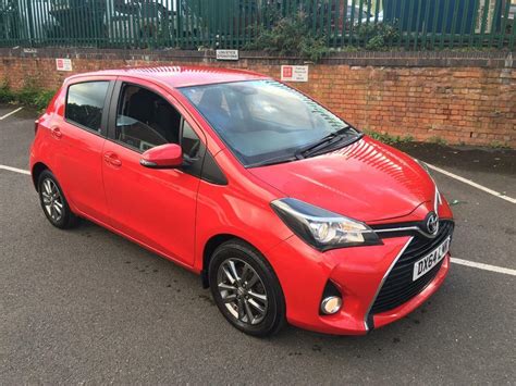 Toyotayarisvvt Iicon13ccpetrol5dr2014red Low Miles 28000miles