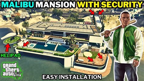 How To Install Malibu Mansion High Security And Helipad In Gta 5🔥 Gta
